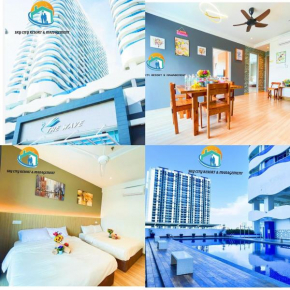 The Wave Malacca city 8Pax 3Bed cultural street open air pool game console